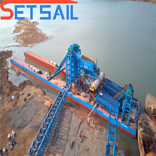 Bucket Chain Gold Mining Diamond Dredger/Integrated Mineral Mining and Processing