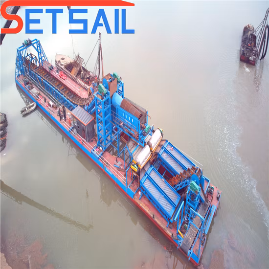Bucket Chain Gold Mining Diamond Dredger/Integrated Mineral Mining and Processing