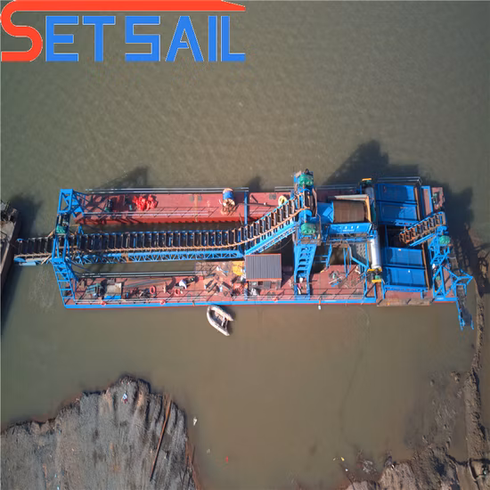 버킷 체인 금 채굴 다이아몬드 준설선/통합 광물 채굴 및 가공