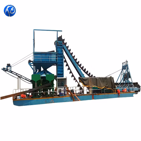 China Manufacturer Chain Bucket Sand Gold Dredger for Diamond