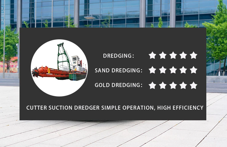 CSD150 6 Inch Sand Dredging Machine Hyadraulic Gold Dredge Cutter Suction Dredger Ship