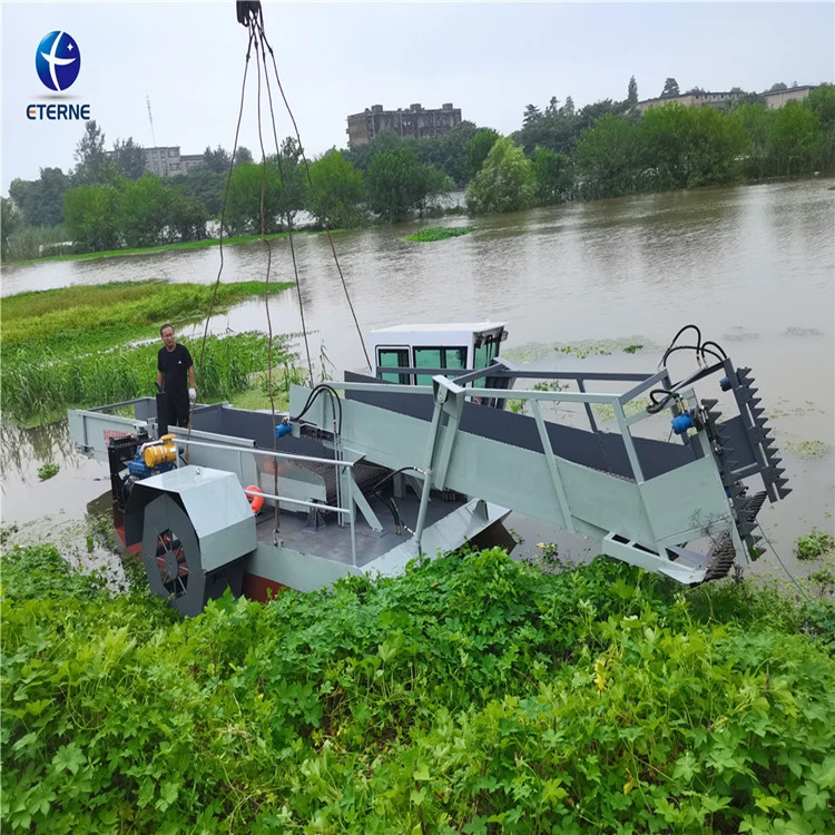 River Cleaning Machine/Water Harvester Boat/Ship to Collect The Floating Fully Automatic Mowing Boat