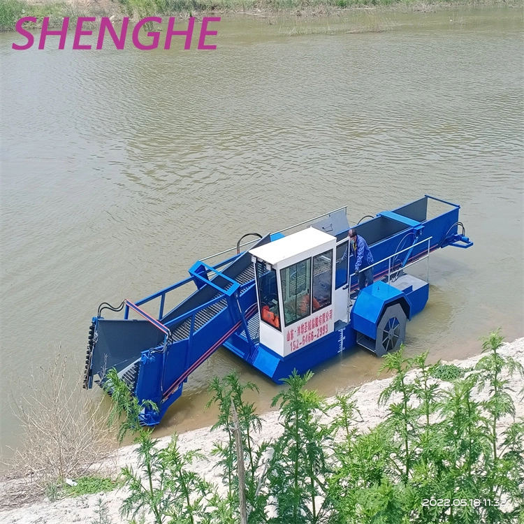 Automatic Hydraulic Control Trash Harvester for River Weed