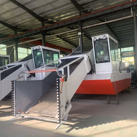 Aquatic Trash Skimmer Grass Mowing Boat for Cleaning River Hydroelectric Plant